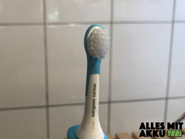 Elektrische Zahnbürste für Kinder Test - Philips Sonicare for Kids - Bürstenkopf
