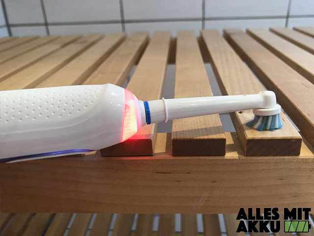 Elektrische Zahnbürste Test - Andruckkontrolle